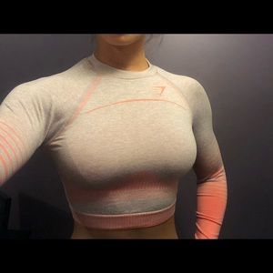 Gymshark Amplify Seamless Long Sleeve Crop Top -XS